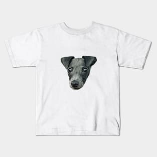 Italian Greyhound Cute Puppy Dog Art Kids T-Shirt